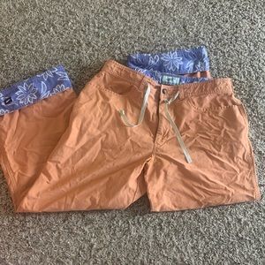 Horny Toad Womens Hiking Capri Pants Orange Size 6